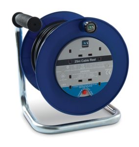 Masterplug Open Cable Reel with Thermal Cut-Out and Reset Button, 25 m